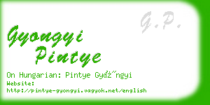 gyongyi pintye business card